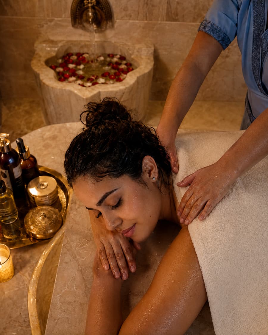 Séance de massage